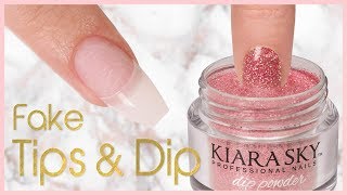 How to Apply Dip Powder with Nail Tips | Step by Step