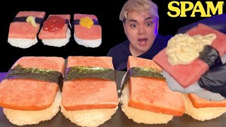 ASMR スパムおにぎり🍙🍖SPAM rice ball🍙🍖【咀嚼音/Mukbang/Eating Sounds】