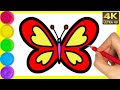 How to draw Colour Butterfly drawing step by step drawing for beginners to HD videos. By Arya Art.