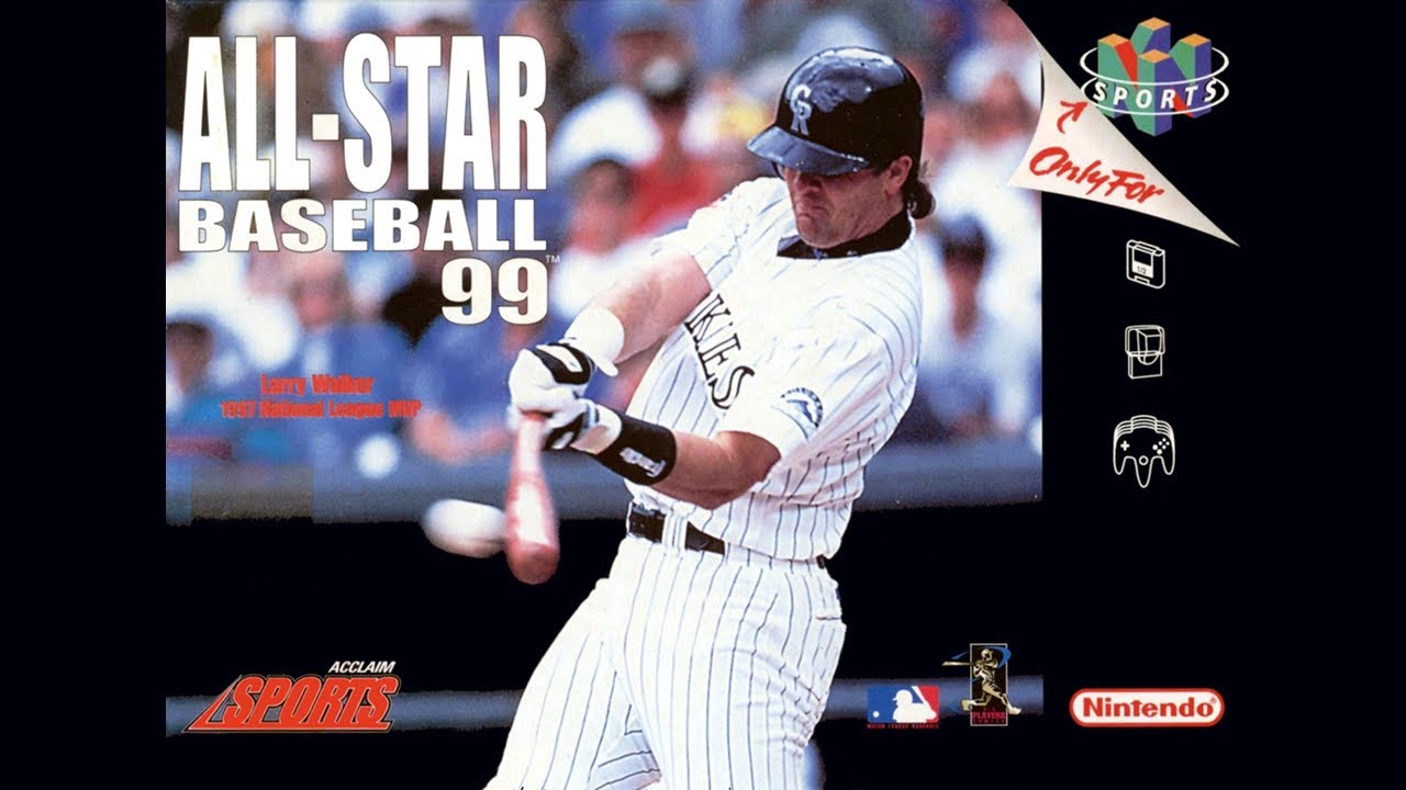 Nintendo 64 - All-Star Baseball '99 'Title & Demo' - YouTube