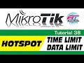 MikroTik Tutorial 38 - Hotspot Time & Data Limite