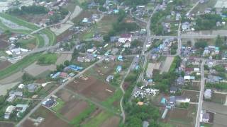 モーターパラグライダー空撮  2010.5.30　川島町　正直上空