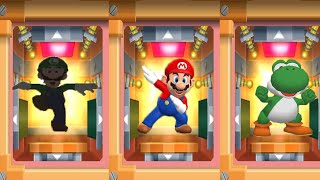 Mario Party 7 Minigames - 8 Player Ice Battle - Luigi vs Mario vs Yoshi vs Peach