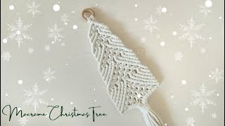 DIY Macrame Christmas Tree Wall Hanging | Macrame Christmas Ornaments