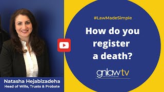 How do you register a death?