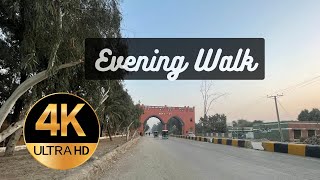 Evening Road Walk 🚶‍♂️ | Relaxing City Ambience with Traffic \u0026 Nature Sounds