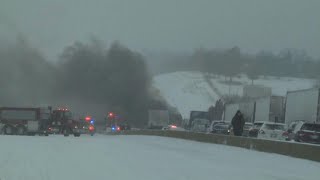 Snow and ice blanket southern Plains states