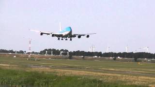 KLM 747 Landung \