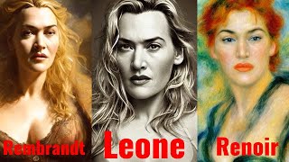 Kate Winslet painting by AI 😉 #katewinslet #fypシ #fyp #viral