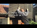 How to fit a new fence panel into concrete posts in 30sec Video