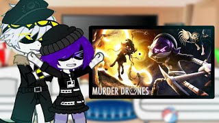 ☆ﾟMurder Drones react to eps 8 «fight scene+nuzi»☆ﾟ