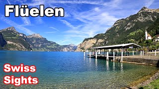 Flüelen Uri Switzerland 4K Village Vierwaldstättersee