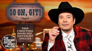 Go On, Git: Thin Christmas Branches, Different Sneezes | The Tonight Show Starring Jimmy Fallon