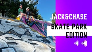 Jack\u0026Chase w Special GUESTS at the Sk8 park !!! 🚀