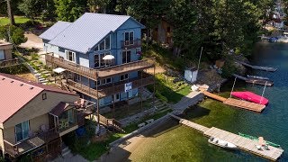 Aerial Drone Video of 45484 Lakeshore Homes Rd Loon Lake WA 99148