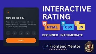 Interactive rating component - Frontend Mentor - HTML CSS JAVASCRIPT