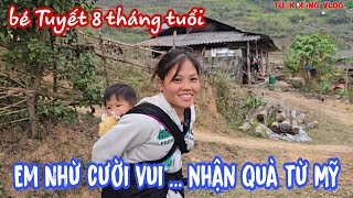 CON DÂU NHỪ CÕNG BÉ TUYẾT 8 THÁNG TUỔI LO MỌI VIỆC TRONG NHÀ - Tin vui đón quà đến từ cô Lê Loan