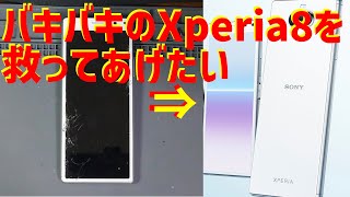 【ジャンク】液晶割れたXperia8Liteを救ってみたい!!【修理】