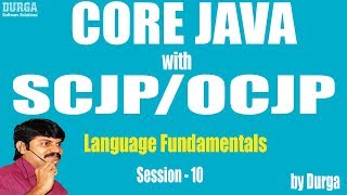 Core Java with OCJP/SCJP: Language Fundamentals Part-10 || Types of Variables : part-1