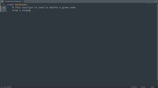 Leetcode 237. Delete Node in a Linked List in Python | Python Leetcode | Python Coding Tutorial
