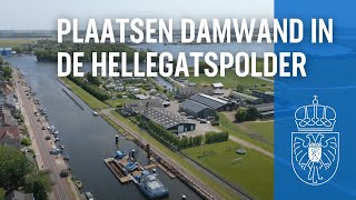 Damwand plaatsen in de Hellegatspolder | Hoogheemraadschap van Rijnland