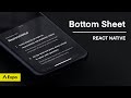 How to Implement a Bottom Sheet in React Native Expo | Gorhom Bottom Sheet, Gesture Handler Tutorial