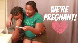 WE'RE PREGNANT!!! EMOTIONAL Live Pregnancy Test