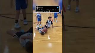 When Julius Randle’s son tackled his teammate to get the ball 🤣 #shorts