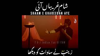 New Noha Farhan Ali Waris Shaam E Ghareeban Aye WhatsApp Status |2022/1444 Muharram Status