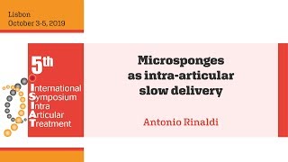 Microsponges as intra-articular slow delivery