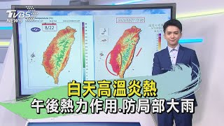 午間氣象20230821白天高溫炎熱 午後熱力作用.防局部大雨｜TVBS新聞 @TVBSNEWS01