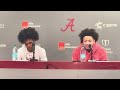 aden holloway mark sears react to win over kentucky alabama basketball