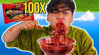 Do Not Eat 100x SPICY FIRE KOREAN NOODLES~!!