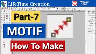 मोटिफ कैसे बनाया जाता हे | Wilcom Software 2006 | Embroidery Design Tutorial-8 | Lifetime Creation