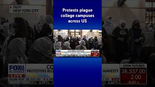 Columbia anti-Israel student protesters take over academic building overnight #shorts