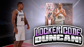 WE GOT PINK DIAMOND TIM DUNCAN!! FREE LOCKER CODE! (NBA 2K18 MYTEAM)
