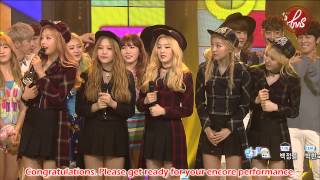 [ForVelvetSubs] 150329 SBS Inkigayo - Winning Speech + Encore