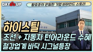 [하이스틸 주가전망] 조선업 자동차 슈퍼사이클에 발맞춘 실적개선 주가부양의지 보여주나