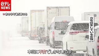 大雪で２４時間１０００台以上が“立ち往生”…食料は？ 関越自動車道（2020年12月17日放送「news zero」より）