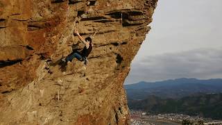 城山 クライミング かさぶた 5.12c (2nd)