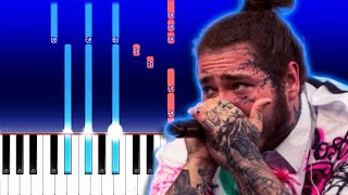 Post Malone - Cooped Up with Roddy Ricch (Piano Tutorial)