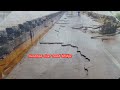 heavy downpour and floods in valsad district of gujarat india