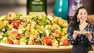 Mediterranean Chickpea Salad Ready in 15 Mins!