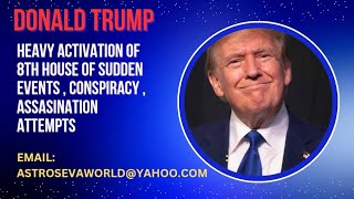 Donald Trump -Heavy activation of 8th house of sudden events , accidents \u0026 conspiracies