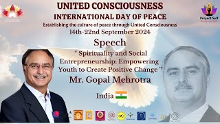 Mr. Gopal Mehrotra speech UCIDP 2024