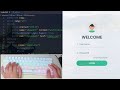 ASMR Programming -  Responsive Login Form Design - No Talking