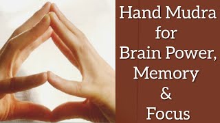 Hand Mudra to increase Brain Power, Memory & Focus | Yoga Mudra for Autism | Hakini Mudra