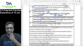 Peer Review Amended May 23 attempt onwards | CA Final Audit | Detailed Lecture | One Shot