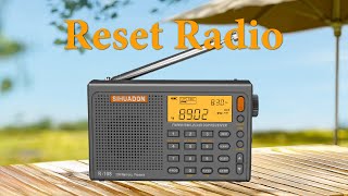 SIHUADON R-108  3 Ways to Reset the Radio