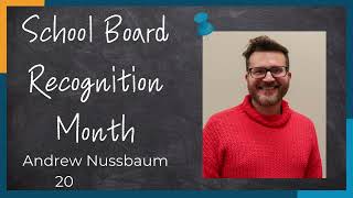 School Board Recognition - Andrew Nussbaum